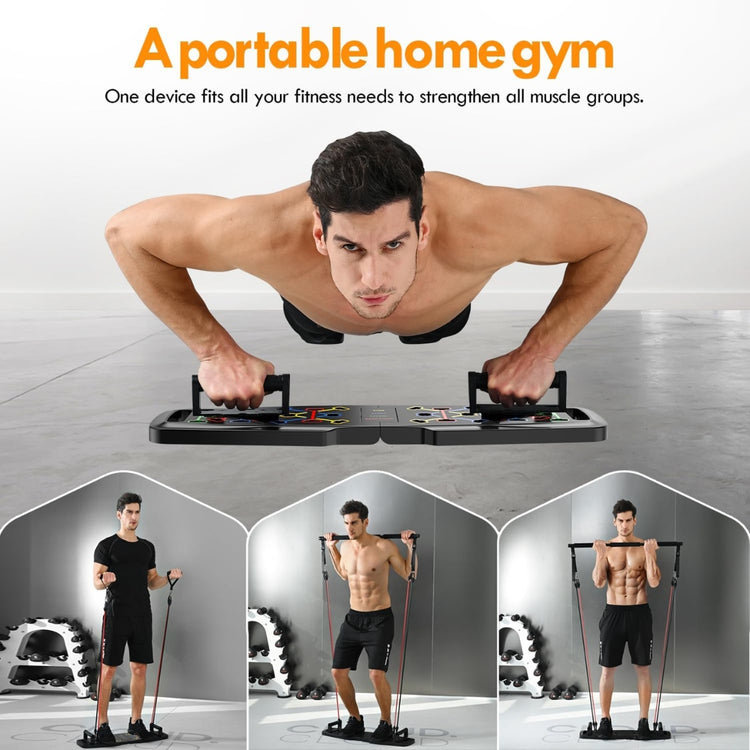 Portable Push Up Board Home Gym Set