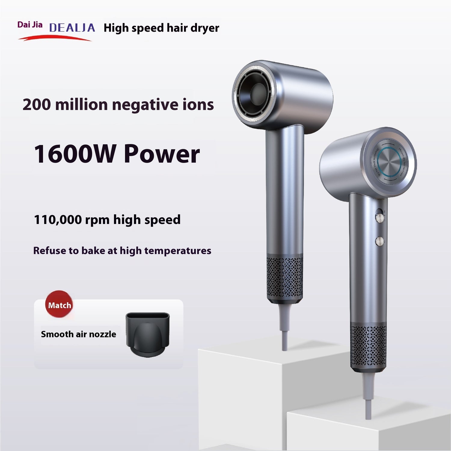 Ionic Bladeless Hair Dryer Pro