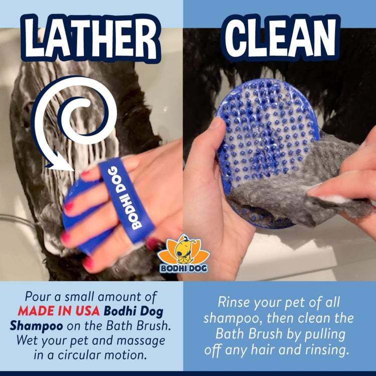 Dog Shampoo Grooming Bath Brush