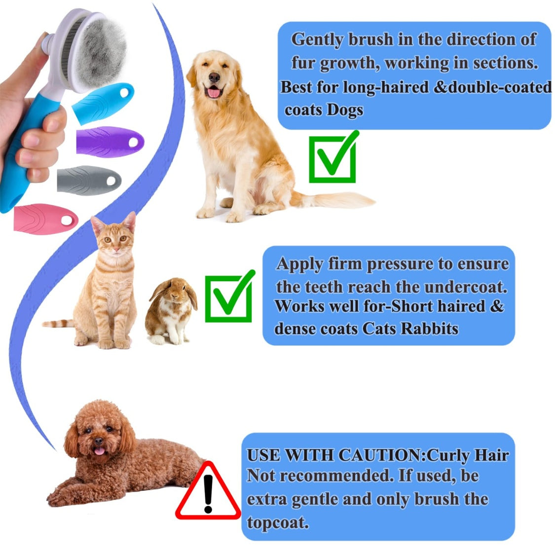 Self Cleaning Slicker Pet Brush