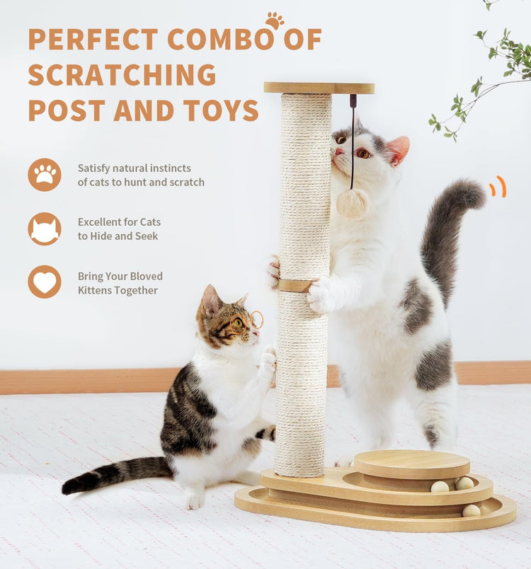 2 Layer Sisal Cat Scratching Post Toy