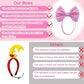4Pcs Dog Bow Headband Grooming Set