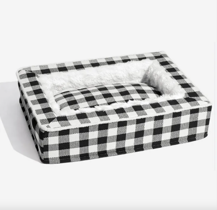Classic Plaid Pet Bed Removable & Washable