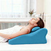 Ergonomic Spinal Support Pillow Blue