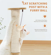2 Layer Sisal Cat Scratching Post Toy