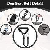 2 Pack Dog Car Seat Belt Restraint
