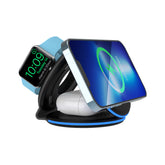 Magnetic Suction Wireless Charging Three In One Folding