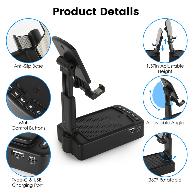 Wireless Speaker Phone Stand PowerBank