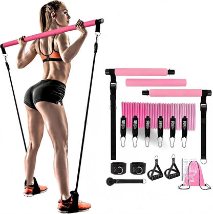 Pilates Bar Kit Resistance Bands Home