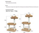 TOOCAT Panda Cat Tree Scratching Post