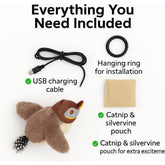 USB Flapping Bird Cat Toy Interactive