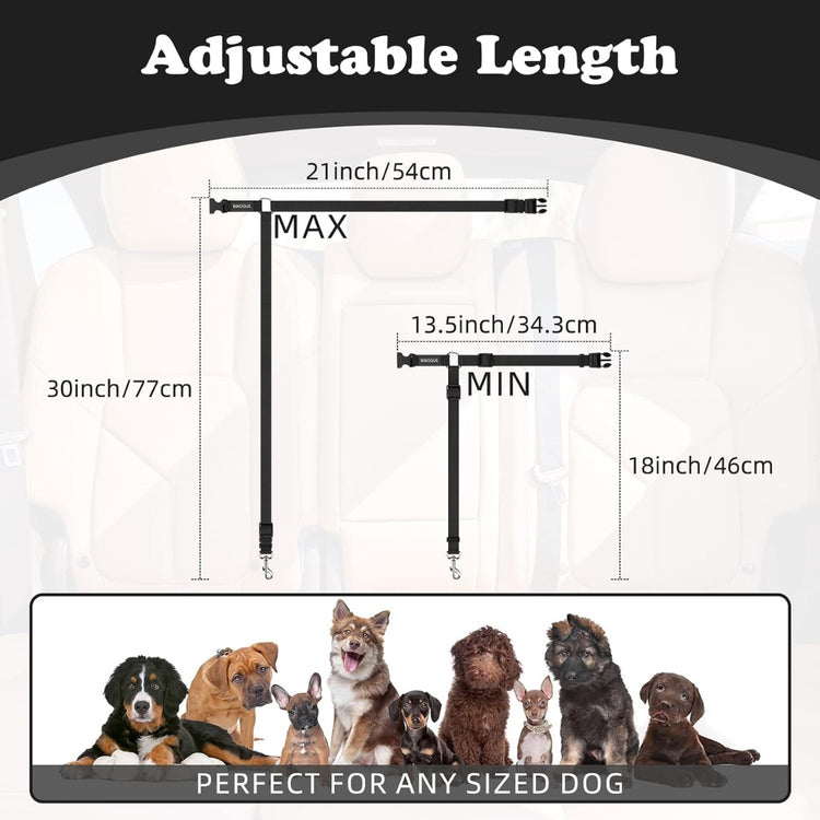 2 Pack Dog Car Seat Belt Restraint