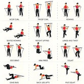 Pilates Bar Kit Resistance Bands Home