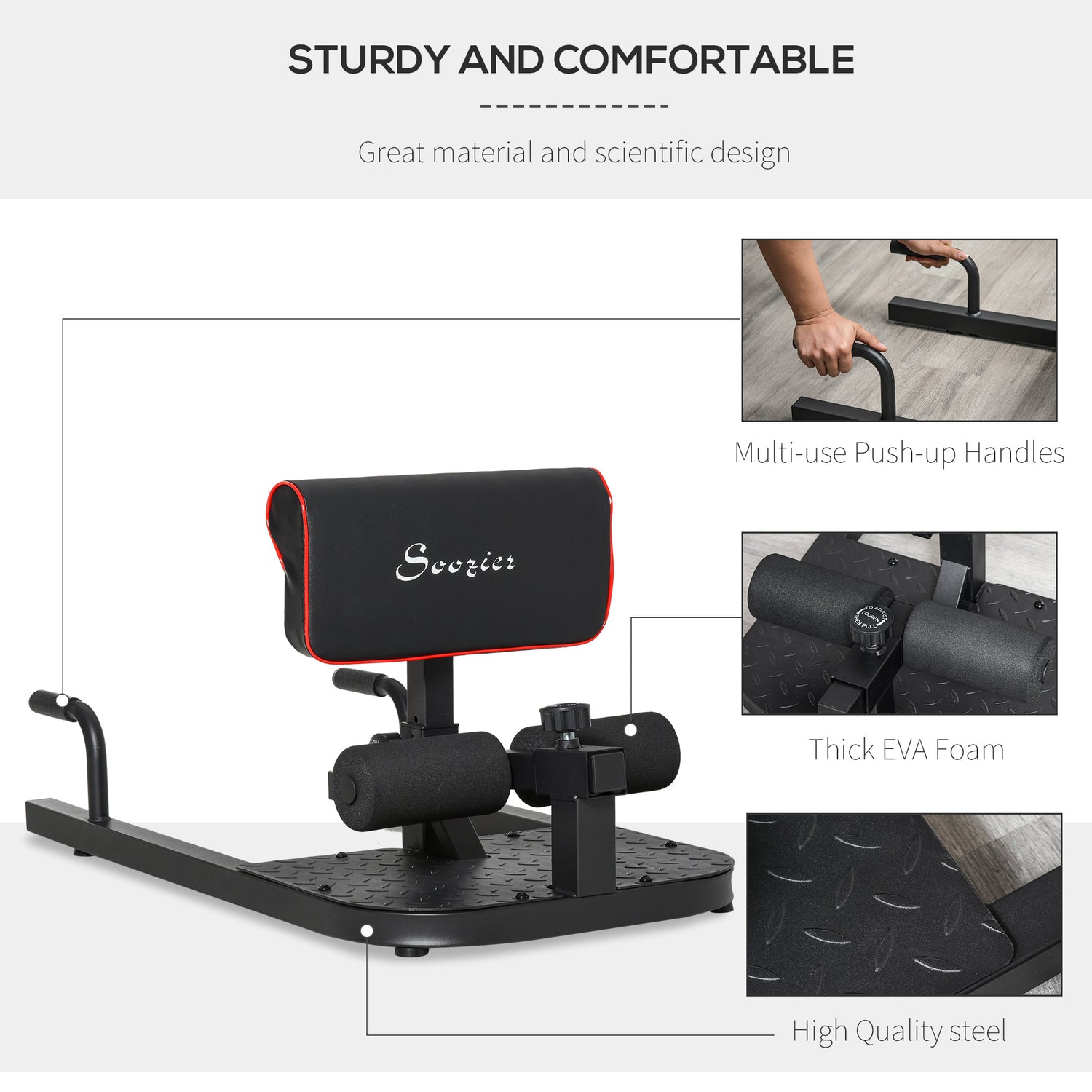 3-in-1 Push Up Sit Up Squat Machine