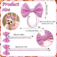 4Pcs Dog Bow Headband Grooming Set