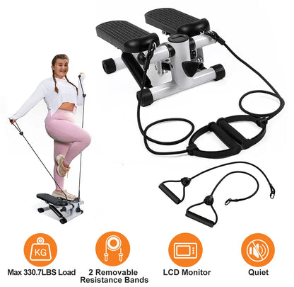 Mini-Fitness Stepper w Bands LCDs