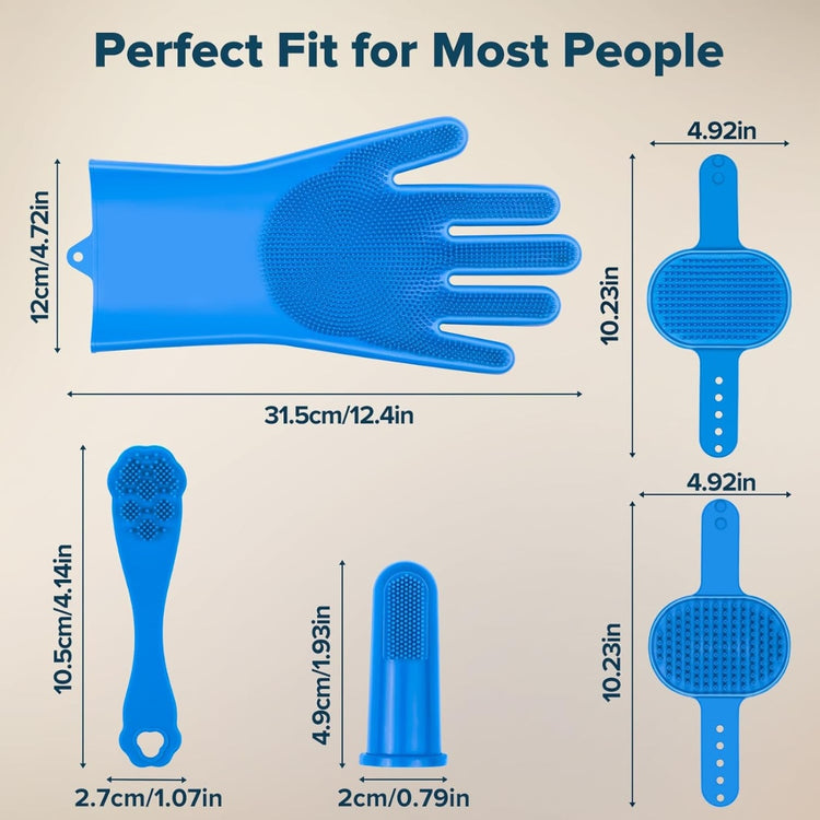 6PCS Pet Grooming Bath Supplies Kit