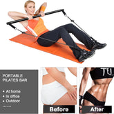 Pilates Bar Resistance Band Fitness