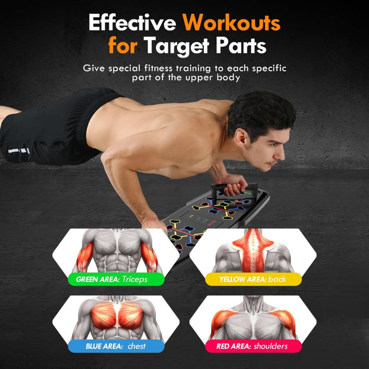 Portable Push Up Board Home Gym Set