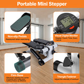 Mini Fitness Stepper w Bands LCD