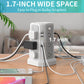 10FT Extension Cord with 12 AC Outlets 5 USB Charging Ports(1 USB C PD18W) PASSUS Surge Protector Power Strip Tower