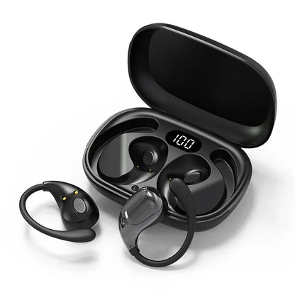 Bluetooth 5.4 OWS Wireless Earphones HiFi Stereo Waterproof Headsets Ear Hook Hands-free Mic Noise Cancelling Earbuds Headsets