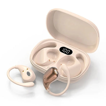 Bluetooth 5.4 OWS Wireless Earphones HiFi Stereo Waterproof Headsets Ear Hook Hands-free Mic Noise Cancelling Earbuds Headsets