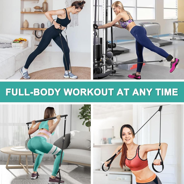 Pilates Bar Kit Resistance Bands Home