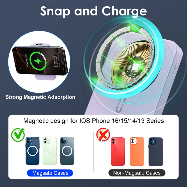 3-in-1 MagSafe Power Bank 10000mAh