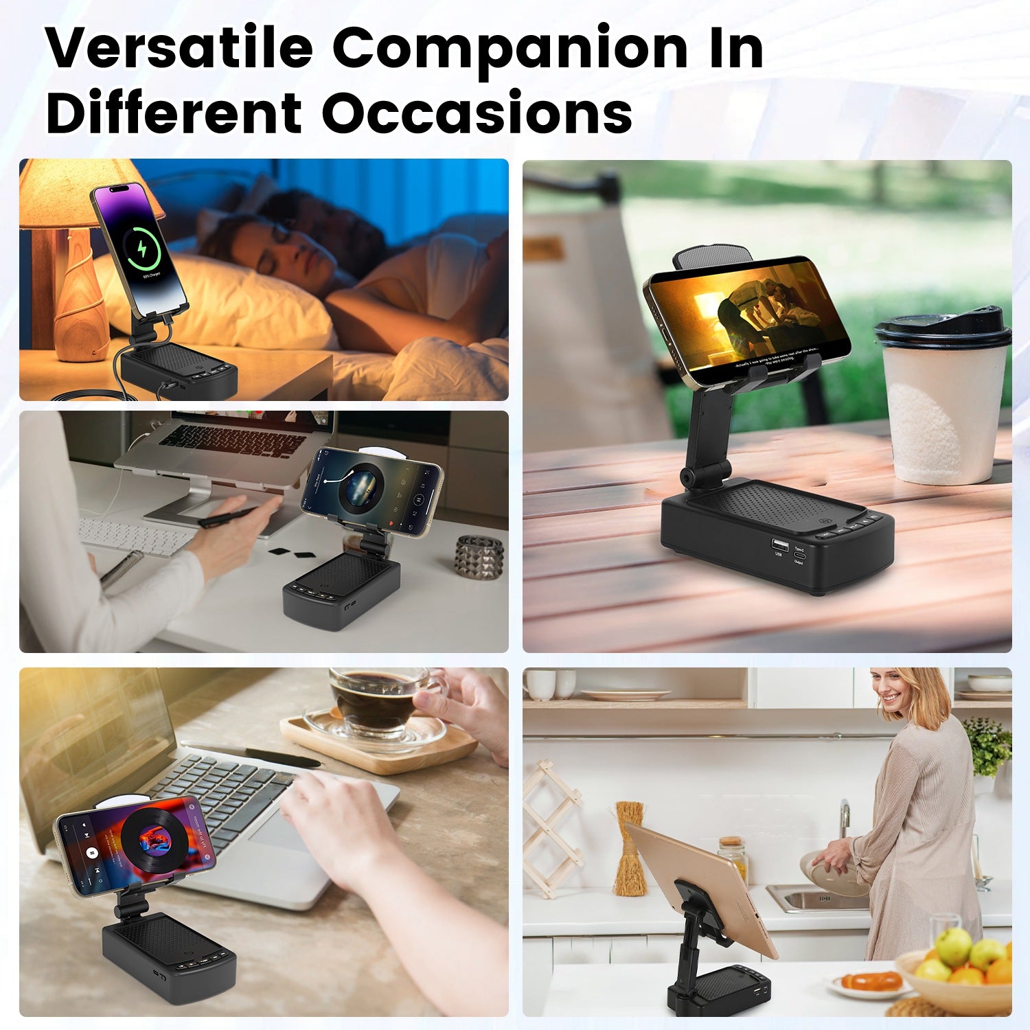 Wireless Speaker Phone Stand PowerBank