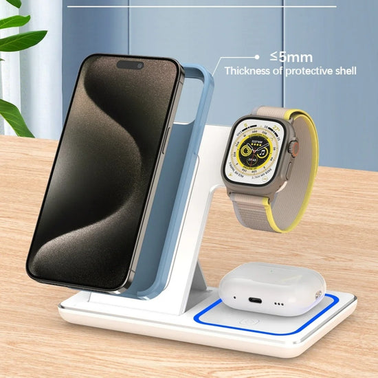 15W 3-in-1 Foldable Wireless Charger