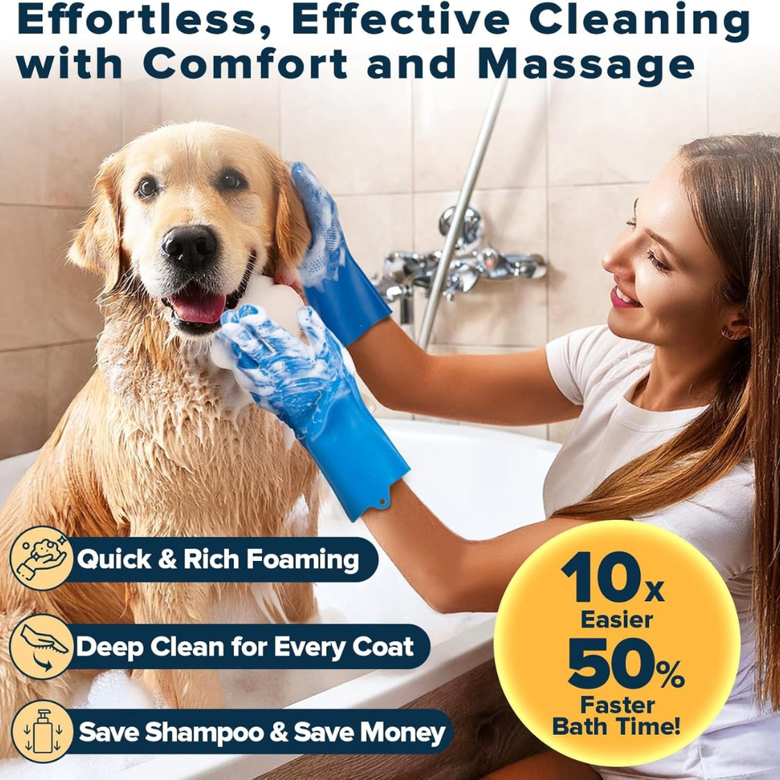 6PCS Pet Grooming Bath Supplies Kit