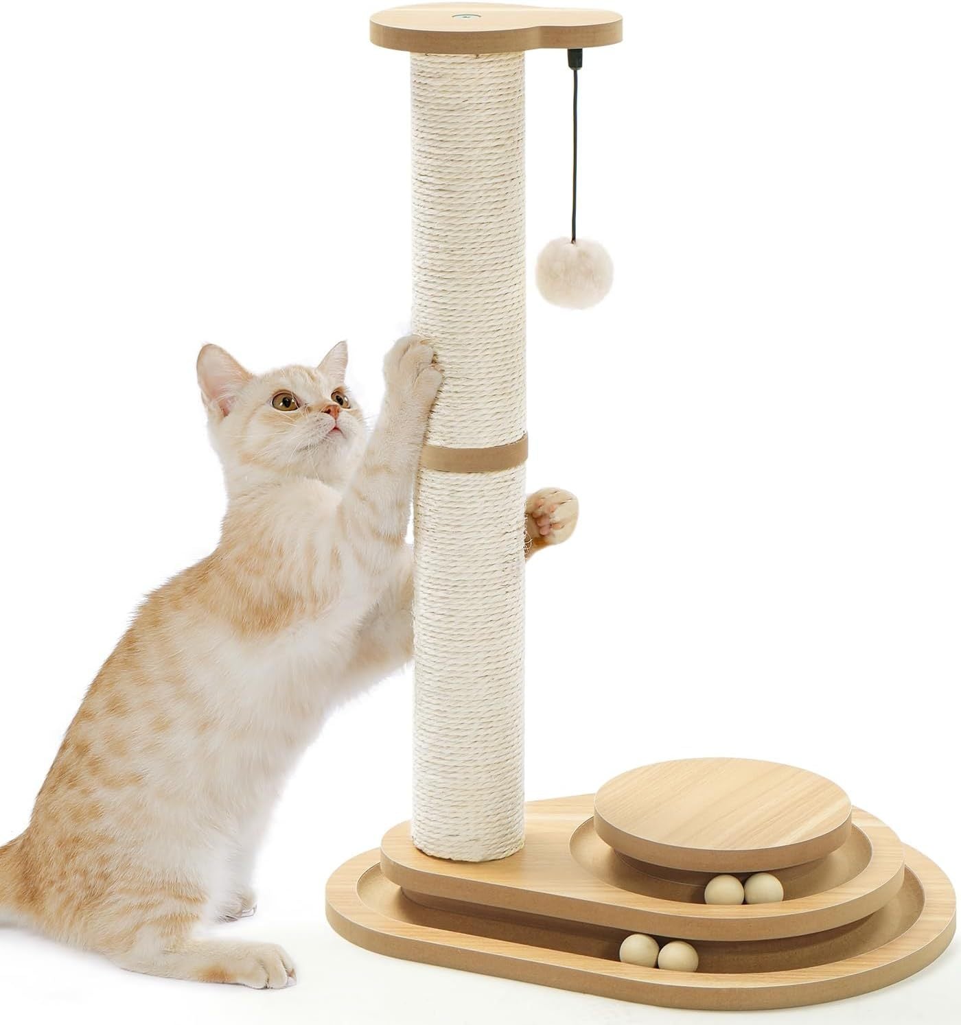 2 Layer Sisal Cat Scratching Post Toy