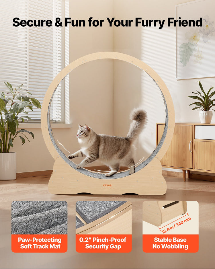48in Cat Exercise Wheel Indoor Quiet