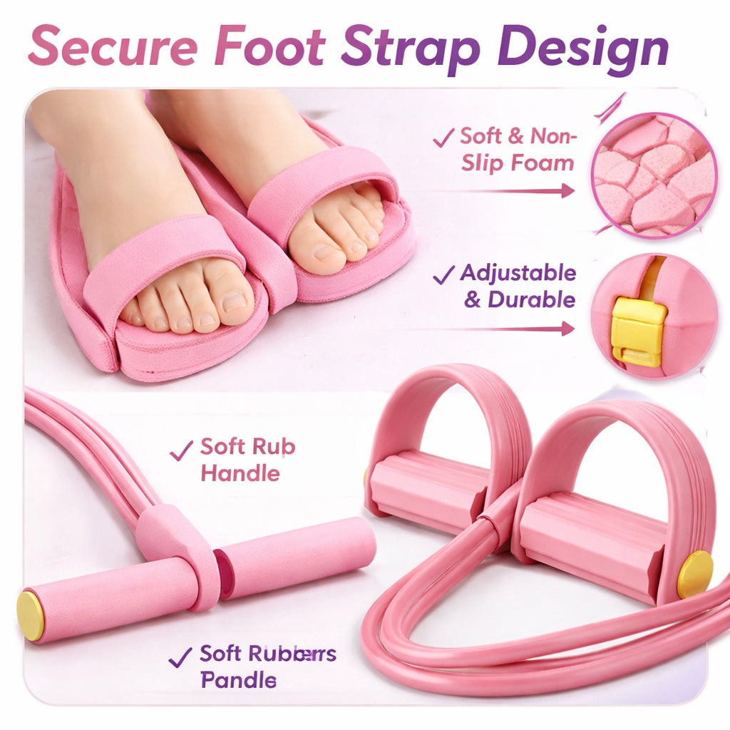 6 Tube Pedal Resistance Band Set