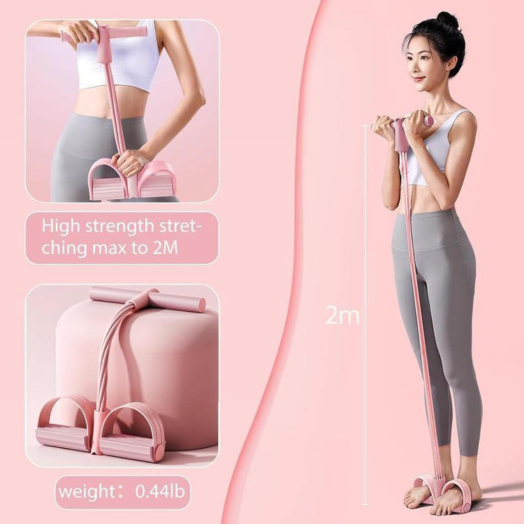 6 Tube Pedal Resistance Band Set