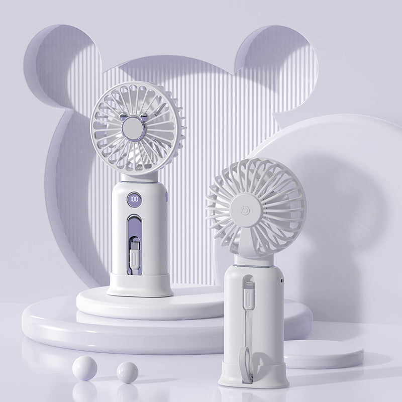 2-in-1 Handheld Mini Fan Power