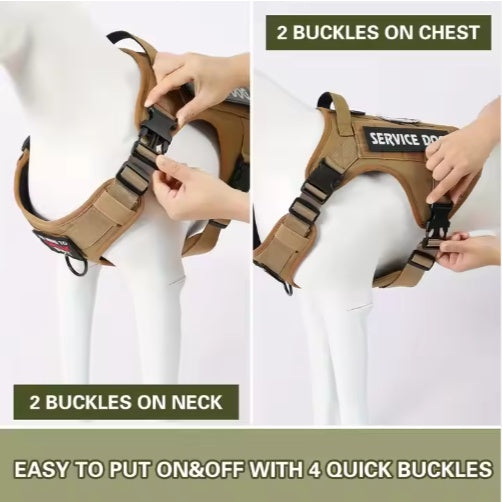Tactical Reflective Dog Harness