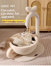Sisal Cat Scratching Post Bed Combo