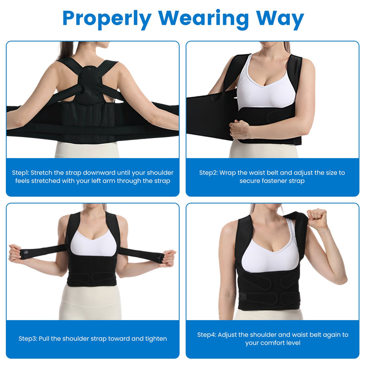 Adjustable Back Posture Corrector Brace