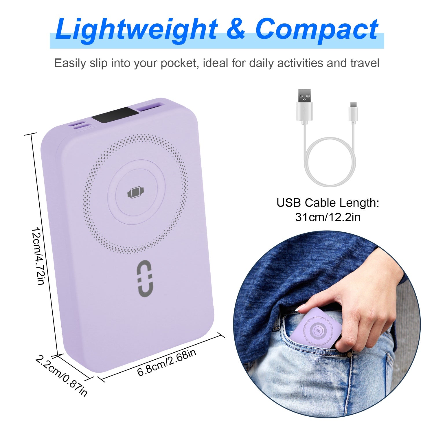 3-in-1 MagSafe Power Bank 10000mAh