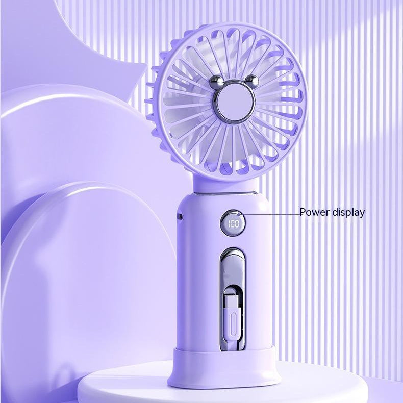 2-in-1 Handheld Mini Fan Power