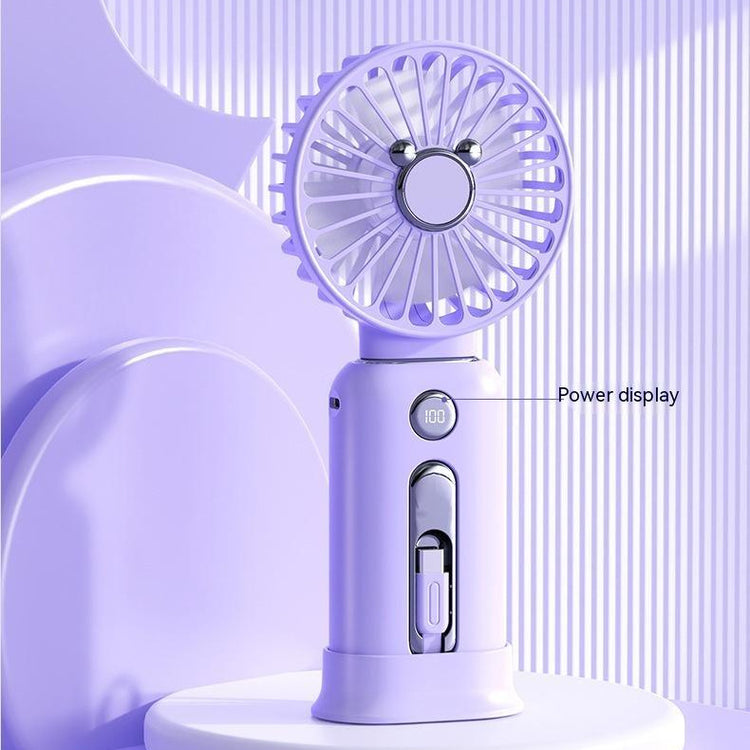 2-in-1 Handheld Mini Fan Power