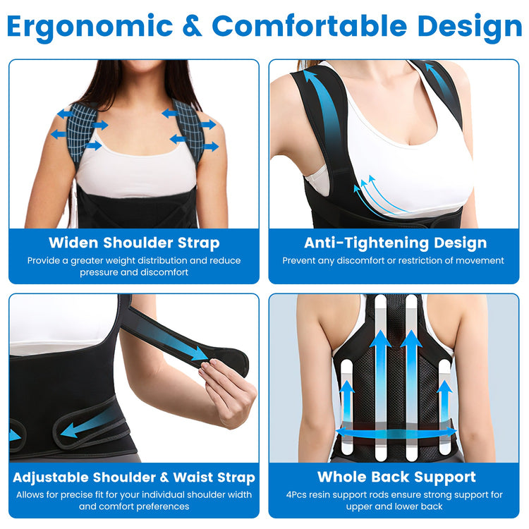 Adjustable Back Posture Corrector Brace